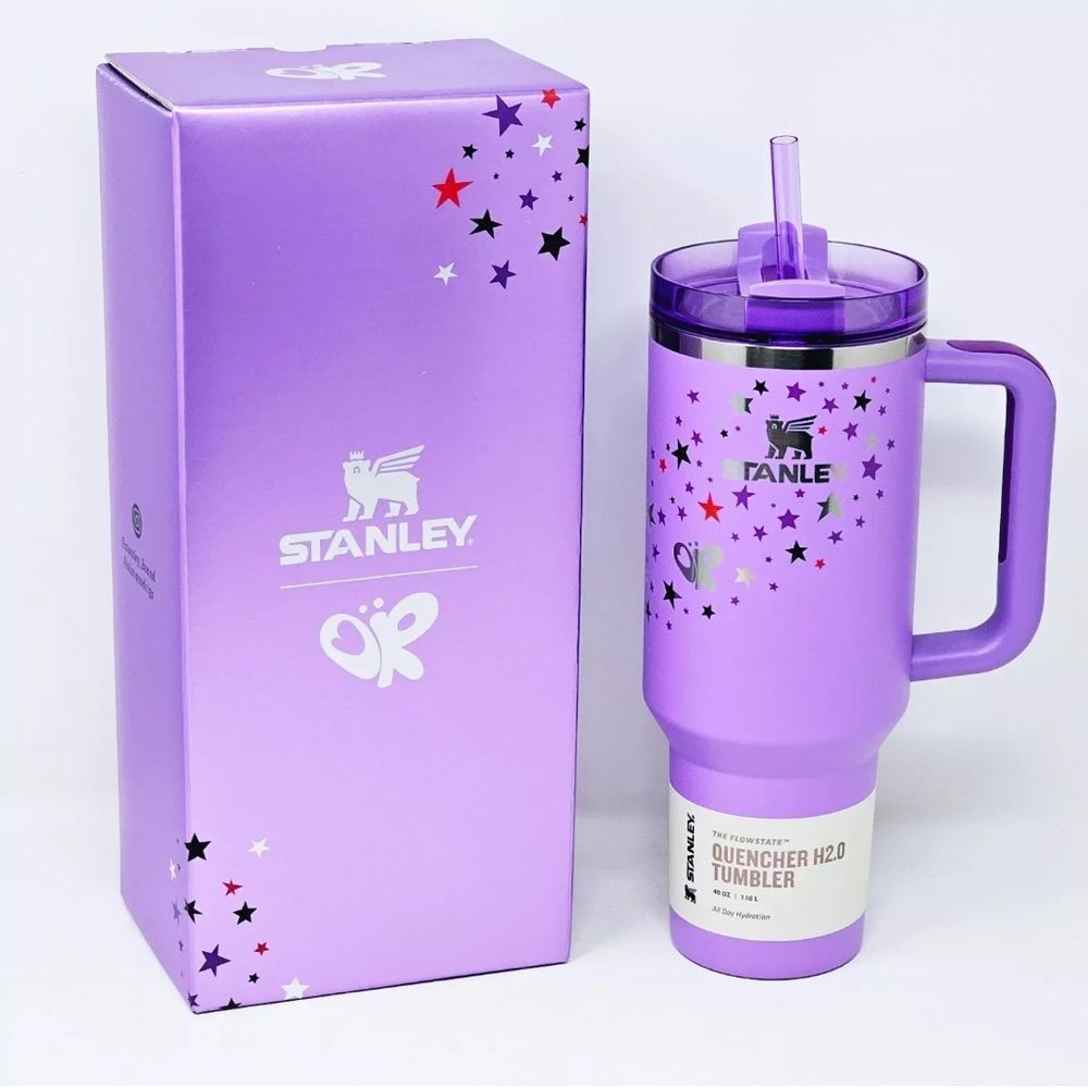 Olivia Rodrigo Stanley 40Oz. Quencher H2O Flowstate Purple Tumbler Stars SR5